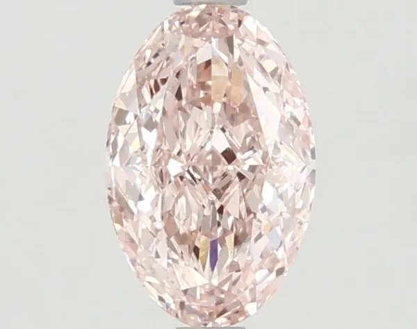 1.2ct OVAL Fancy Vivid Pink VS1 Coloured Lab diamond
