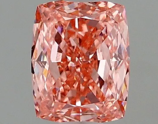 1.02ct CUSHION Fancy Vivid Pink VVS2 Coloured Lab diamond