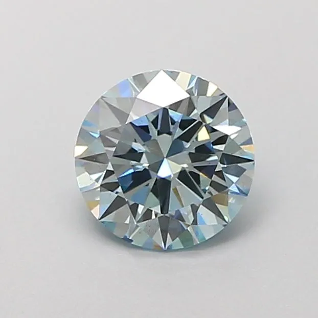1.20ct ROUND Fancy Intense Blue VS2 Coloured Lab diamond