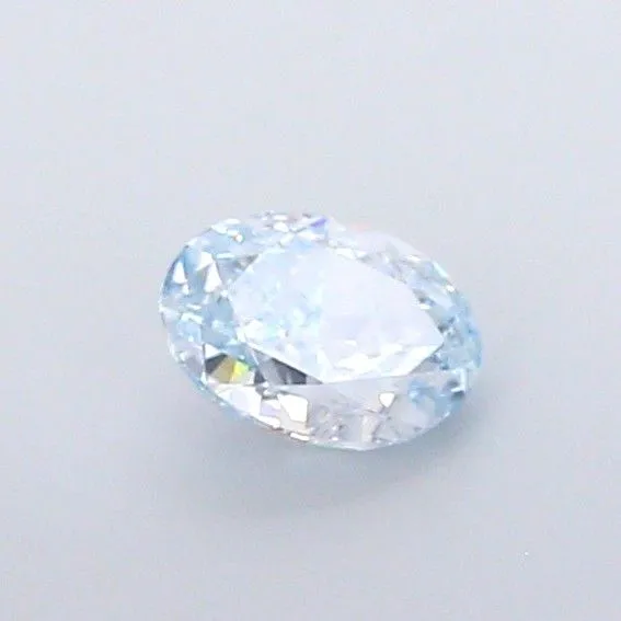1.14ct OVAL Fancy Blue VS1 Coloured Lab diamond