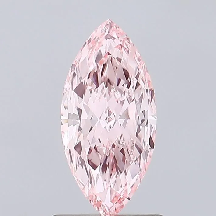 1.19ct MARQUISE Fancy Vivid Pink VVS2 Coloured Lab diamond