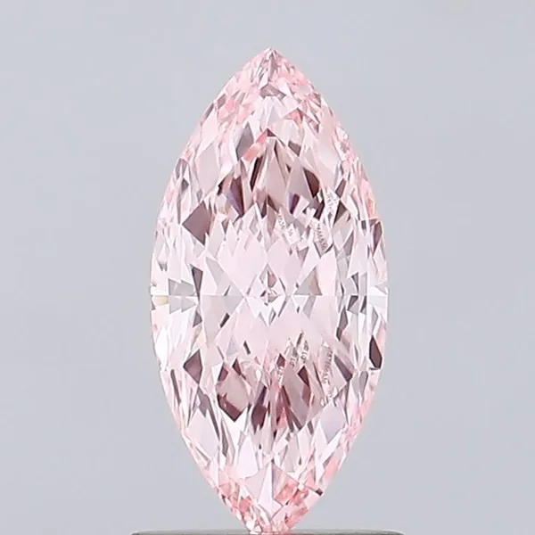 1.19ct MARQUISE Fancy Vivid Pink VVS2 Coloured Lab diamond