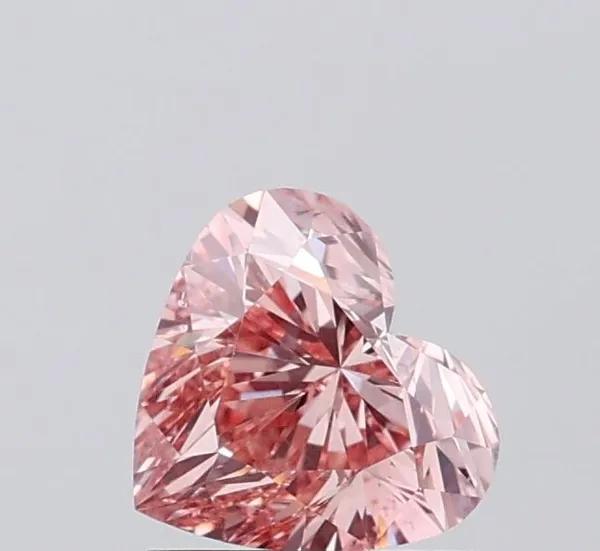1.02ct HEART Fancy Brown Pink VS2 Coloured Lab diamond