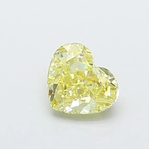 1.04ct HEART Fancy Yellow VS1 Coloured Lab diamond
