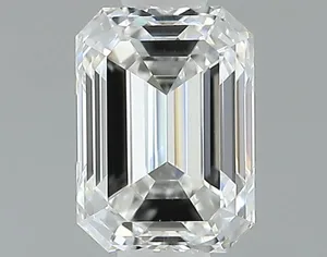 0.51ct EMERALD F VVS2 Natural diamond