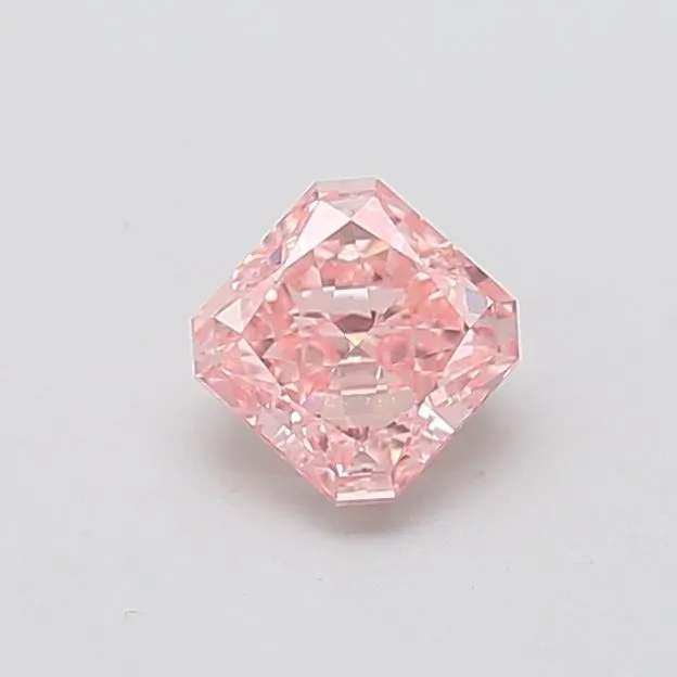 0.99ct RADIANT Fancy Vivid Pink VS1 Coloured Lab diamond