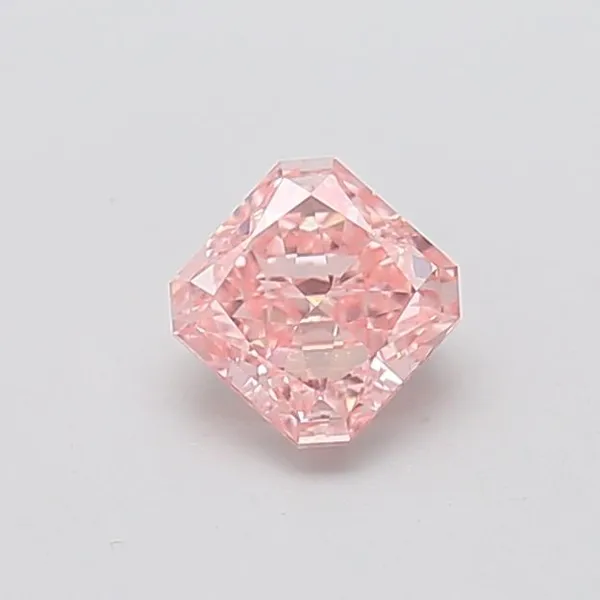 0.99ct RADIANT Fancy Vivid Pink VS1 Coloured Lab diamond