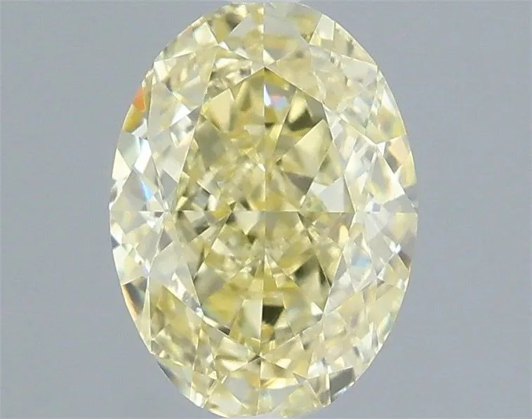 1.06ct OVAL Fancy Yellow VVS2 Coloured Lab diamond