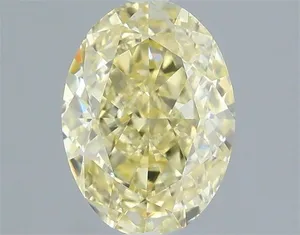 1.06ct OVAL Fancy Yellow VVS2 Coloured Lab diamond