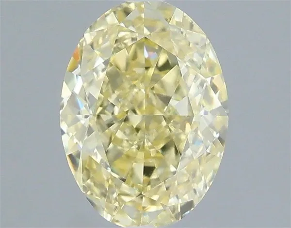 1.06ct OVAL Fancy Yellow VVS2 Coloured Lab diamond