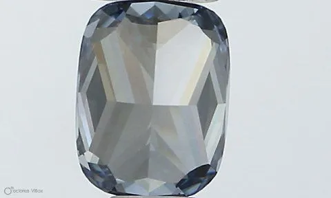 0.36ct CUSHION Fancy Vivid Blue VS2 Coloured Lab diamond