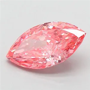 2.07ct MARQUISE Fancy Vivid Pink VS1 Coloured Lab diamond