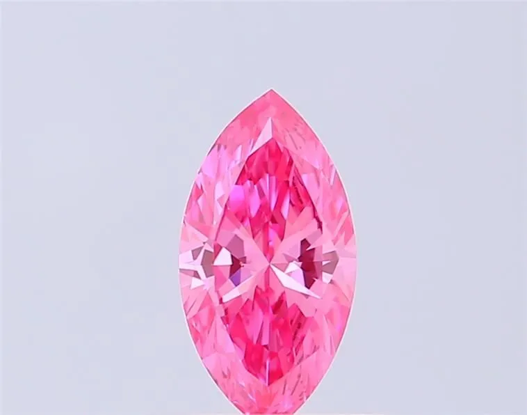 0.36ct MARQUISE Fancy Vivid Pink VS1 Coloured Lab diamond