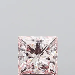 1.51ct PRINCESS Fancy Intense Pink VS2 Coloured Lab diamond