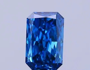 0.51ct RADIANT Fancy Vivid Blue VS1 Coloured Lab diamond