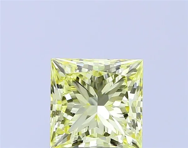 1.03ct PRINCESS Fancy Yellow VS1 Coloured Lab diamond