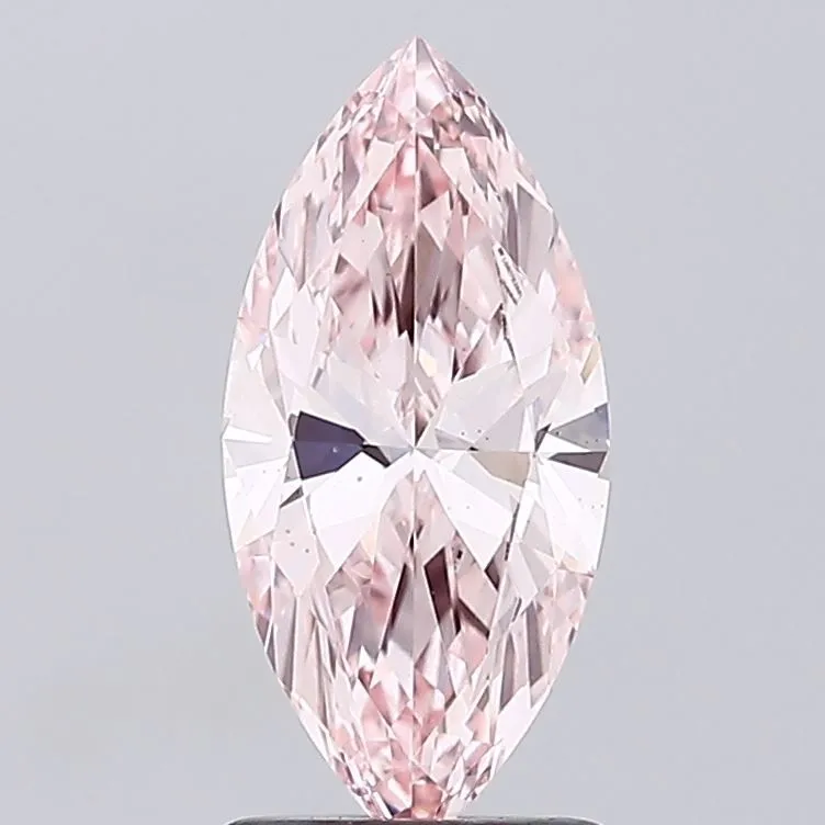 1.61ct MARQUISE Fancy Vivid Pink VS1 Coloured Lab diamond
