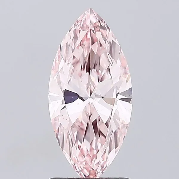 1.61ct MARQUISE Fancy Vivid Pink VS1 Coloured Lab diamond