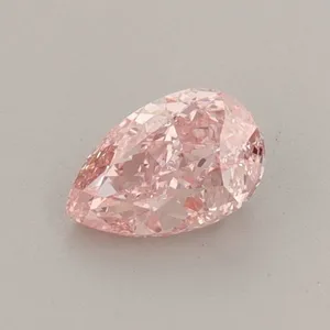 0.53ct PEAR Fancy Vivid Pink VS1 Coloured Lab diamond