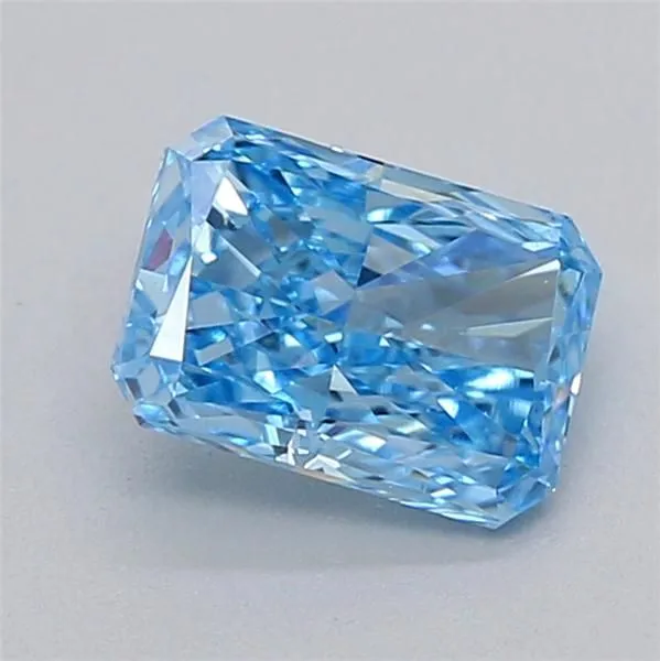 0.51ct RADIANT Fancy Vivid Blue VS1 Coloured Lab diamond
