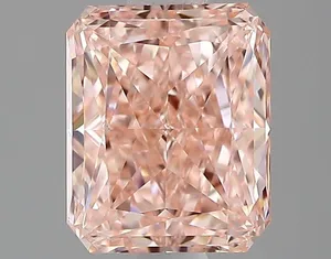 1.04ct RADIANT Fancy Vivid Pink VVS2 Coloured Lab diamond