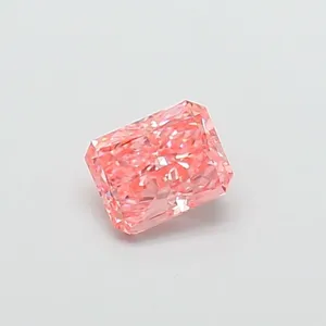 1.01ct RADIANT Fancy Vivid Pink VS2 Coloured Lab diamond