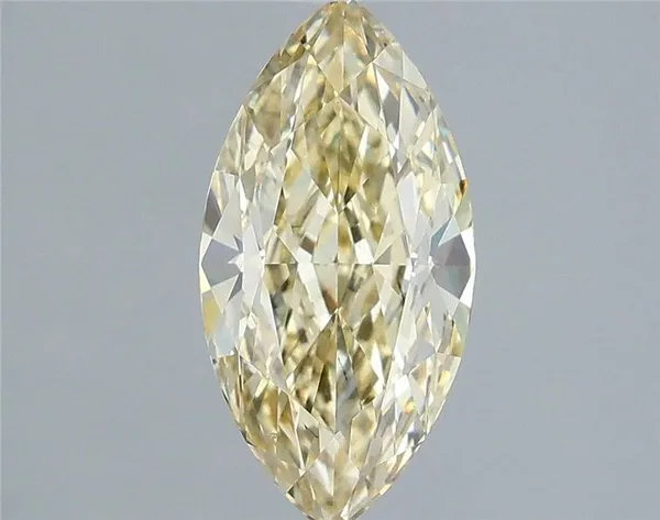 1.59ct MARQUISE Fancy Yellow VS2 Coloured Lab diamond