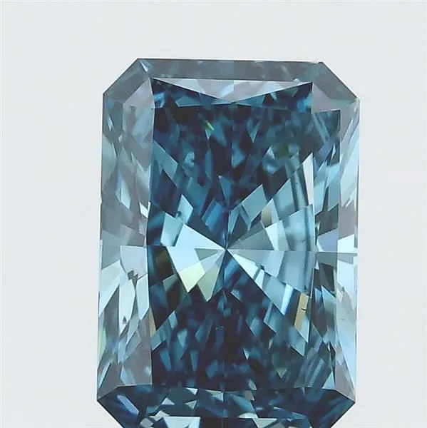 1.03ct RADIANT Fancy Vivid Blue VS2 Coloured Lab diamond