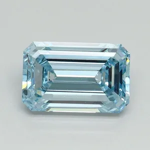 1.06ct EMERALD Fancy Intense Blue VVS2 Coloured Lab diamond