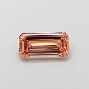 1.05ct EMERALD Fancy Intense Pink VVS2 Coloured Lab diamond