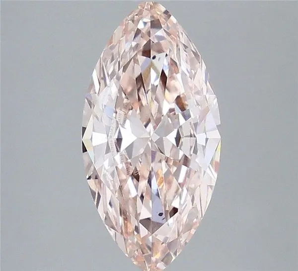2.51ct MARQUISE Fancy Intense Pink VS2 Coloured Lab diamond