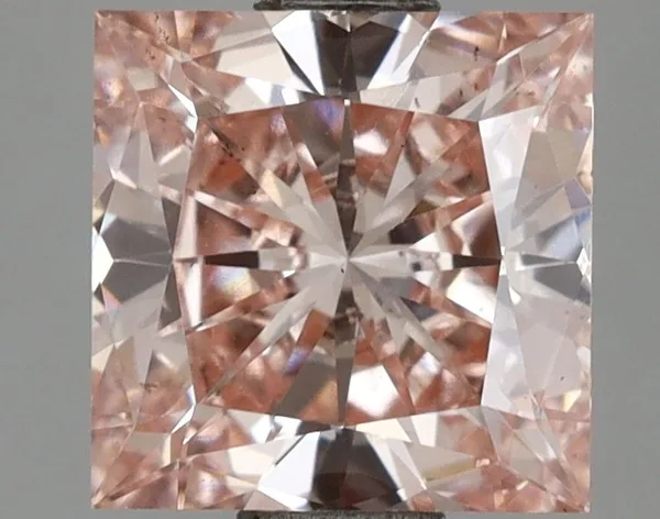 1.52ct PRINCESS Fancy Intense Pink VS2 Coloured Lab diamond