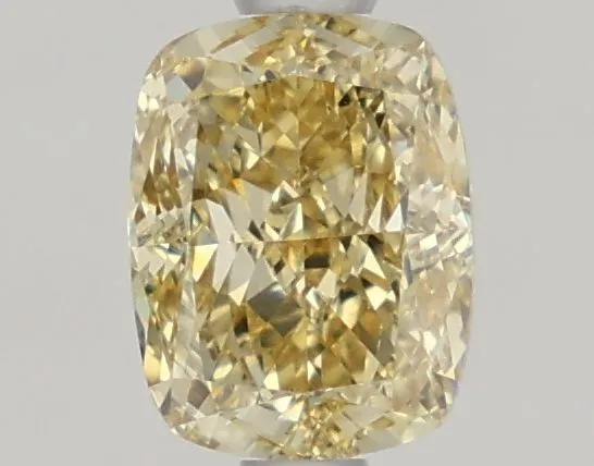 1.02ct CUSHION Fancy Intense Yellow VVS1 Coloured Lab diamond
