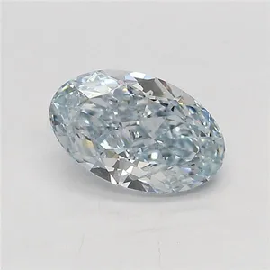1.1ct OVAL Fancy Intense Blue VVS2 Coloured Lab diamond
