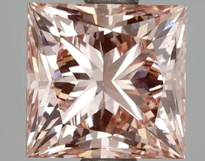3.05ct PRINCESS Fancy Vivid Pink VS1 Coloured Lab diamond