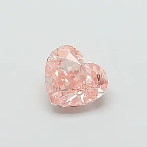1.12ct HEART Fancy Intense Pink VS1 Coloured Lab diamond