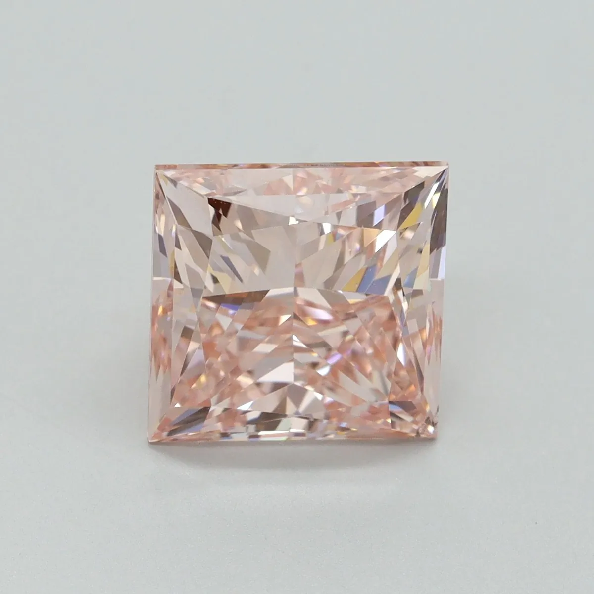 5.08ct PRINCESS Fancy Intense Pink VS2 Coloured Lab diamond