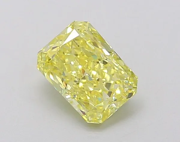 1.07ct RADIANT Fancy Intense Yellow VVS2 Coloured Lab diamond