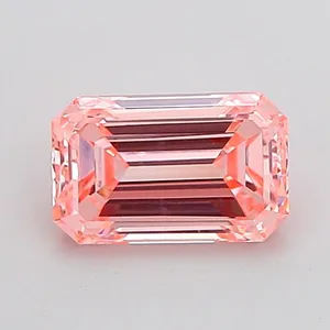 1.04ct EMERALD Fancy Intense Pink VVS2 Coloured Lab diamond