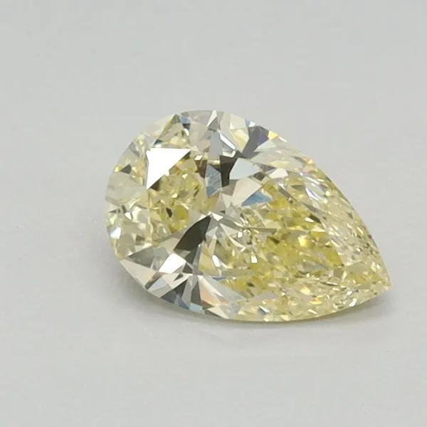 0.42ct PEAR Fancy Intense Yellow VS1 Coloured Lab diamond