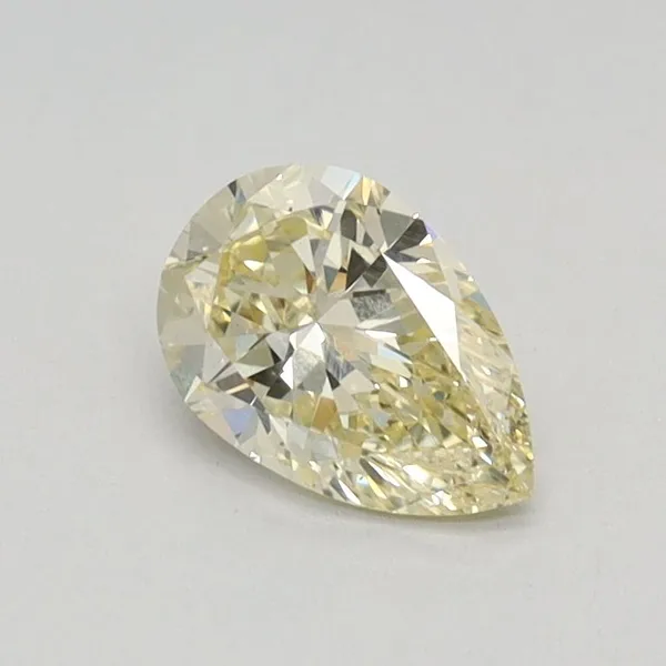 0.47ct PEAR Fancy Yellow VVS2 Coloured Lab diamond