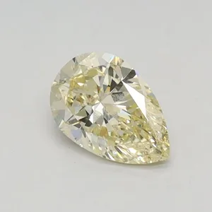 0.47ct PEAR Fancy Yellow VVS2 Coloured Lab diamond