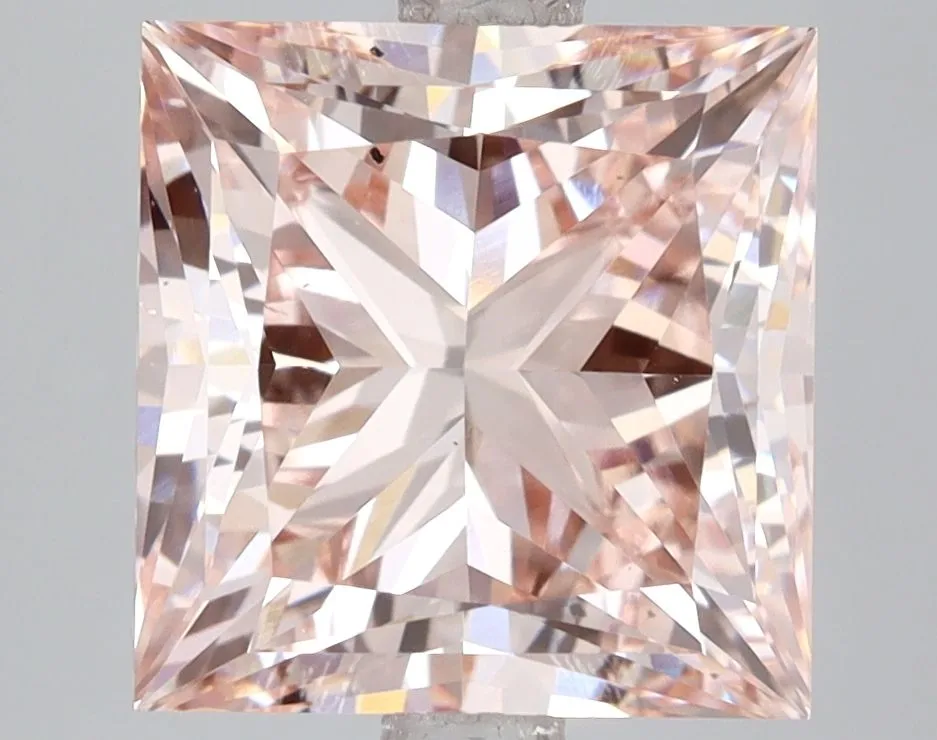 5.02ct PRINCESS Fancy Intense Pink VVS2 Coloured Lab diamond