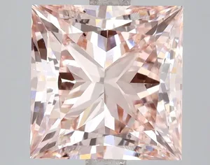 5.02ct PRINCESS Fancy Intense Pink VVS2 Coloured Lab diamond