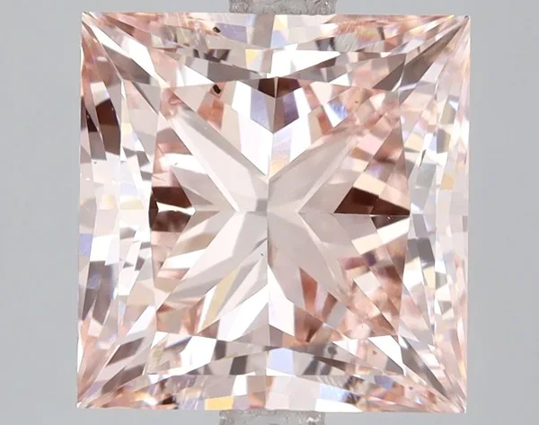 5.02ct PRINCESS Fancy Intense Pink VVS2 Coloured Lab diamond