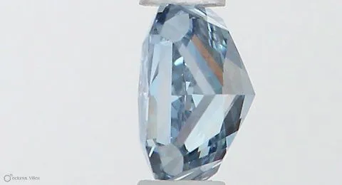 0.40ct RADIANT Fancy Vivid Blue VVS2 Coloured Lab diamond