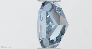 0.4ct RADIANT Fancy Vivid Blue VVS2 Coloured Lab diamond