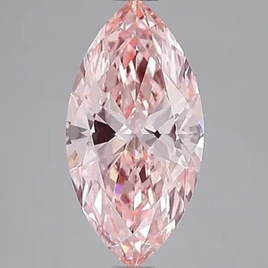 2ct MARQUISE Fancy Vivid Pink VS1 Coloured Lab diamond