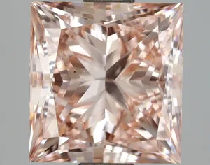 3.14ct PRINCESS Fancy Intense Pink VS1 Coloured Lab diamond