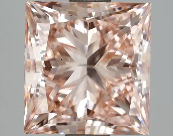 3.14ct PRINCESS Fancy Intense Pink VS1 Coloured Lab diamond